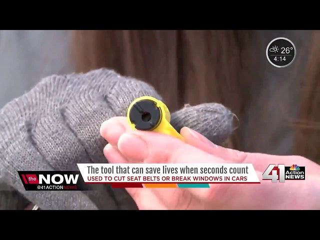 resqme on KSHB: A Tool That Fits On A Keychain Could Save Lives