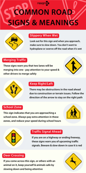 road construction signs meanings