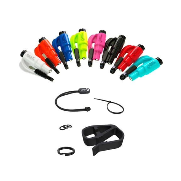 resqme®  Car Escape Tool, Seatbelt Cutter / Window Breaker Mounting Kits